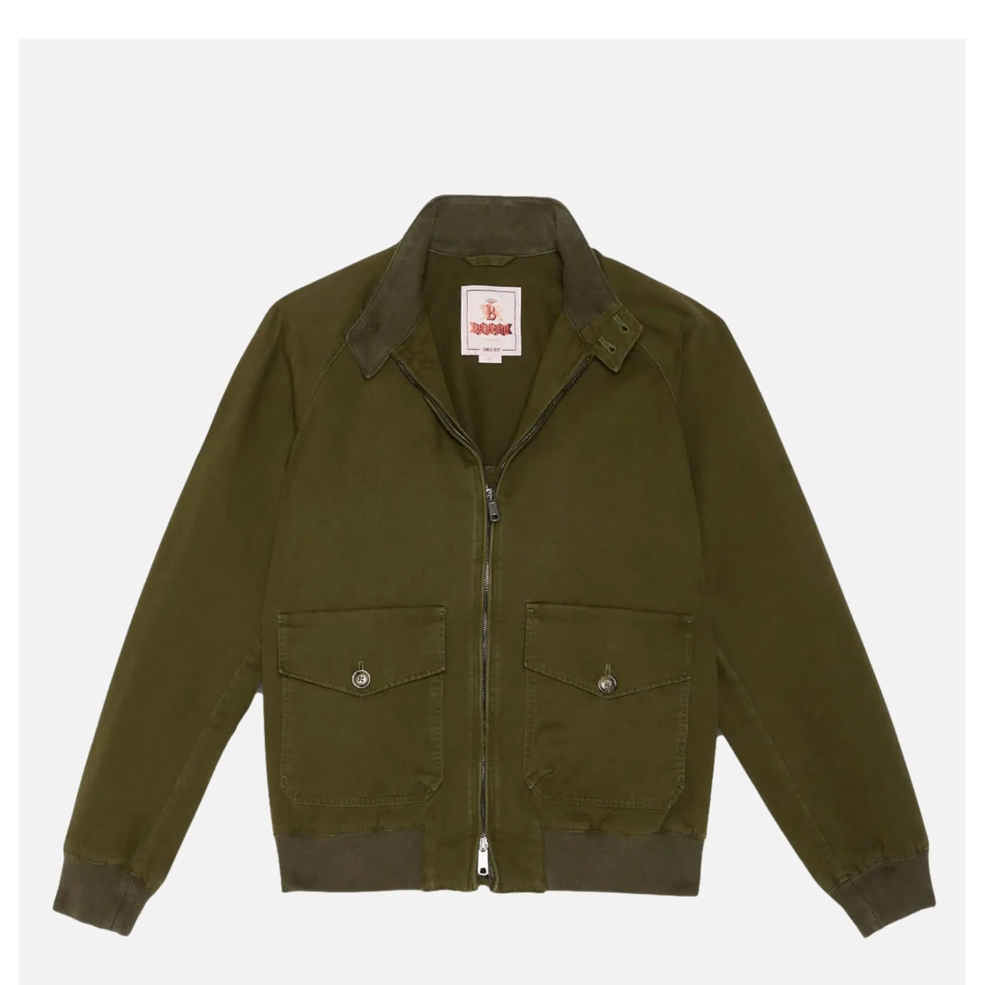 Baracuta | Veste G9 Gabardine Olive | Royalcheese Paris