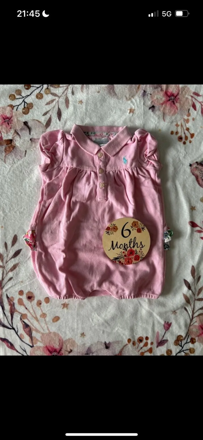 Barboteuse Ralph Lauren - Ralph Lauren - 6 mois  | Beebs