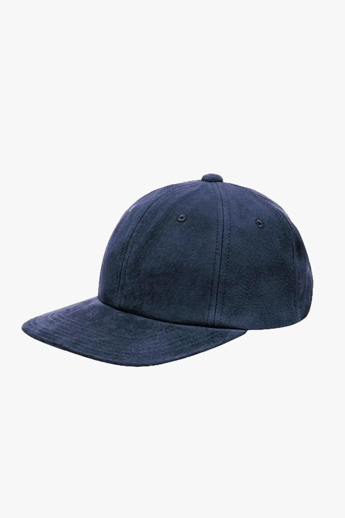 Beams plus 6 panel cap suede Navy - GRADUATE STORE