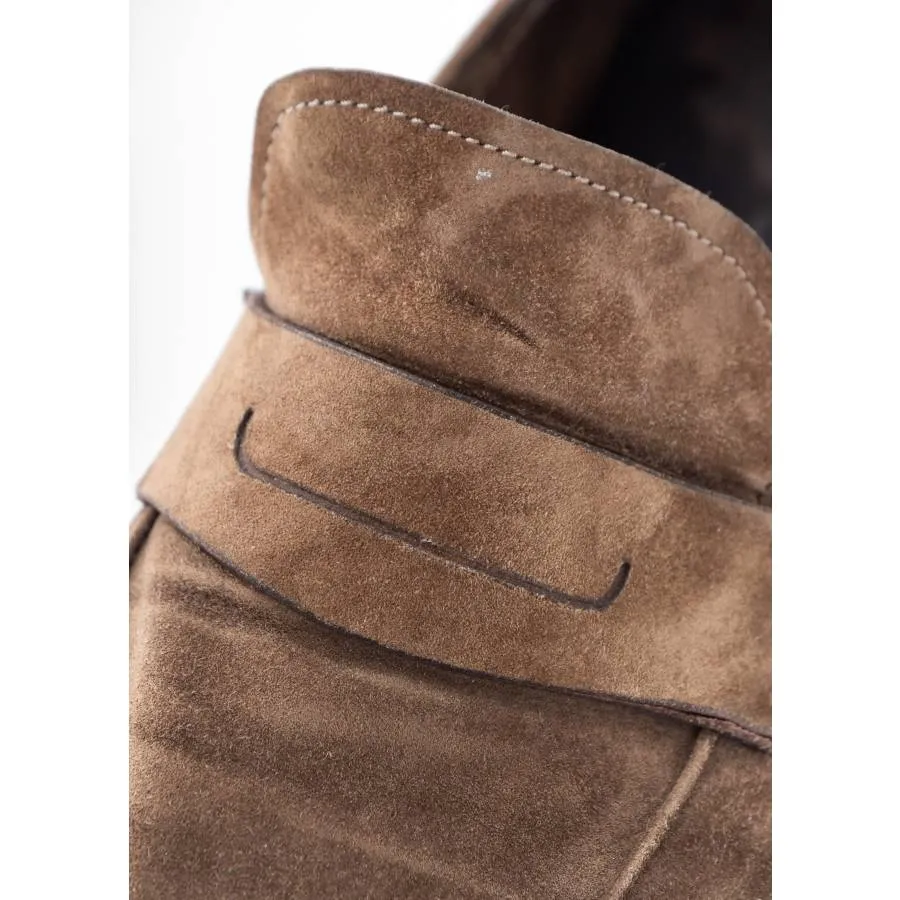 Berluti Mocassins en daim kaki