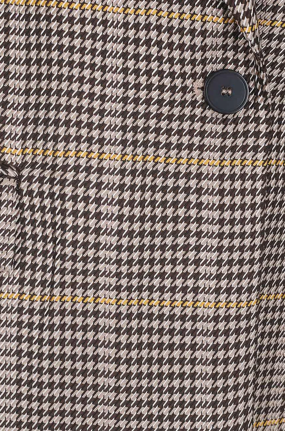 Blazer en viscose à carreaux