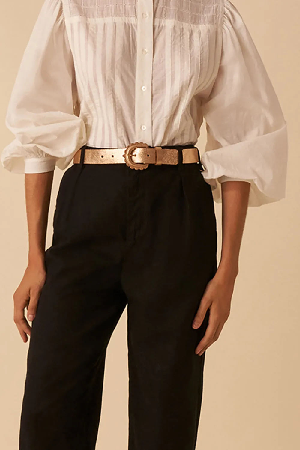 blouse ray ecru