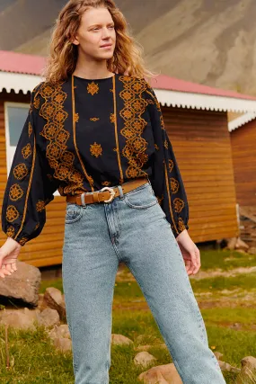 blouse scarlie marine