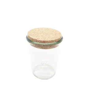 Bocal en verre avec bouchon en liège - 900 ml