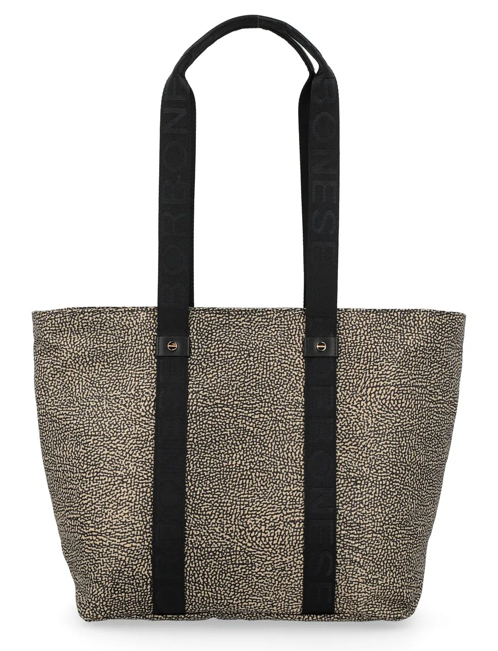 Borbonese Sac Shopping Medium naturel/noir