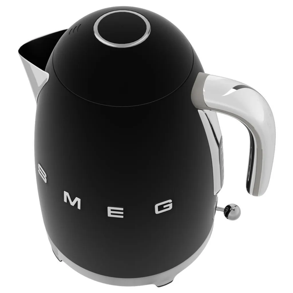 Bouilloire électrique KLF03BLMEU 1,7 l, noir mat, Smeg ✔ 228 € ⭕ Kulina