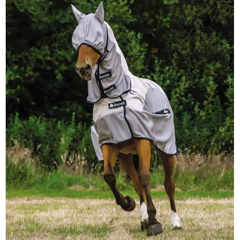 Chemise anti-mouche cheval imperméable avec couvre-cou Buzz-off Rain - Bucas - BUCAS - Cheval - Equestra