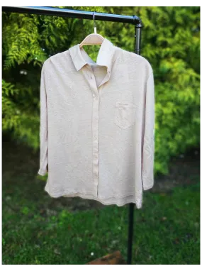 Chemise manches 3/4 lin Majestic