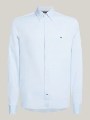 Chemise TH Flex en dobby de coton | Bleu | Tommy Hilfiger