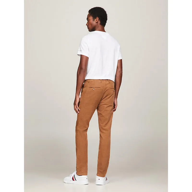 Chino bleecker cordu marron homme - Tommy Hilfiger | wimod