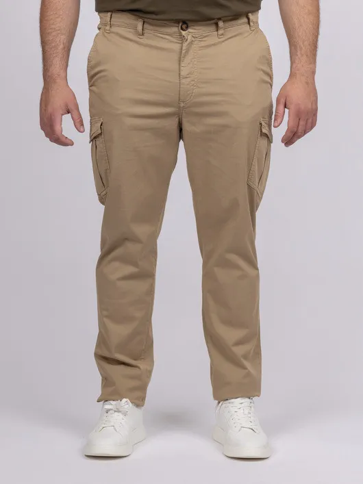 Chino Cargo Matt Beige Capel Grande Taille beige homme grande taille - Capelstore