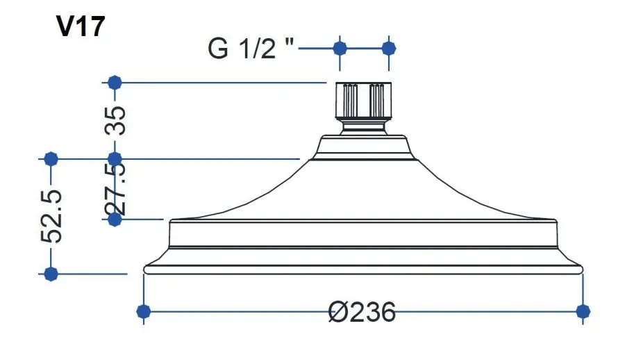 Colonne Thermostatique Rétro AVON - Poignée Noire - BAF3S BLA+V17