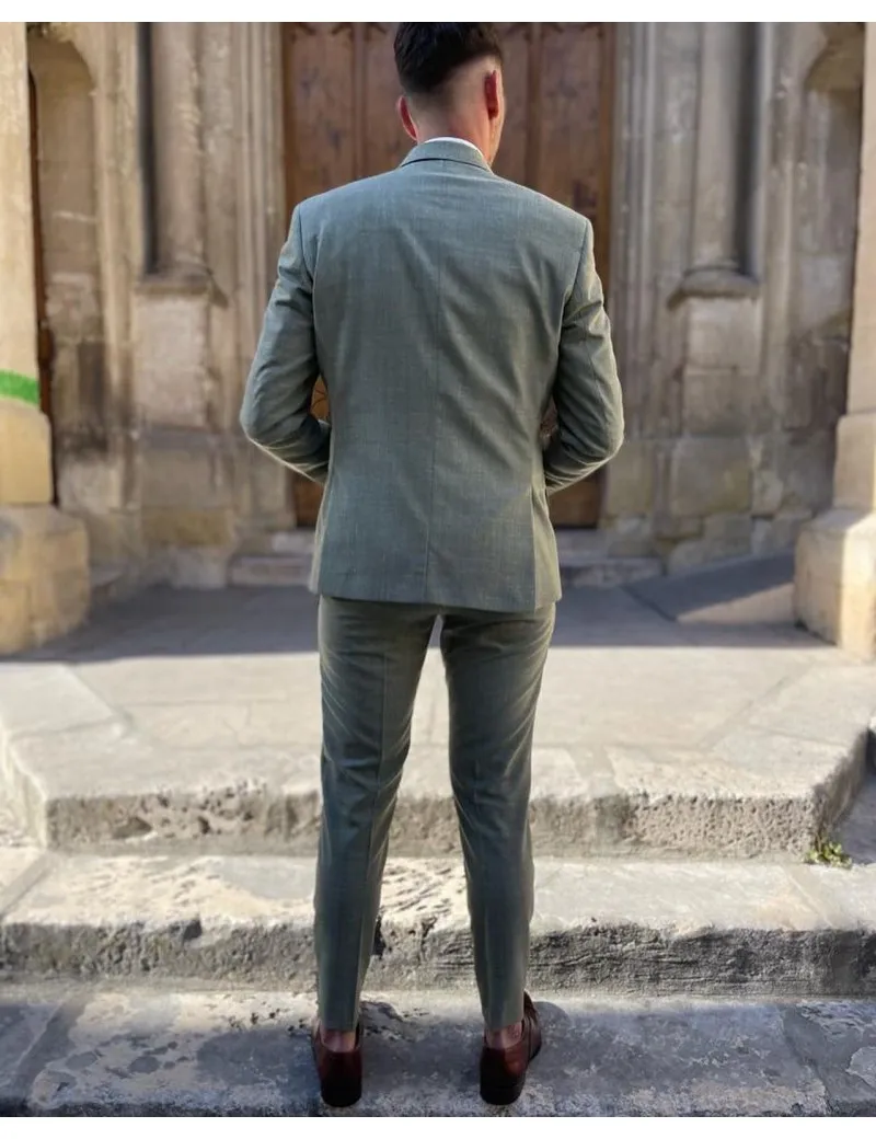 COSTUME 3P LOUIS VERT CLAIR