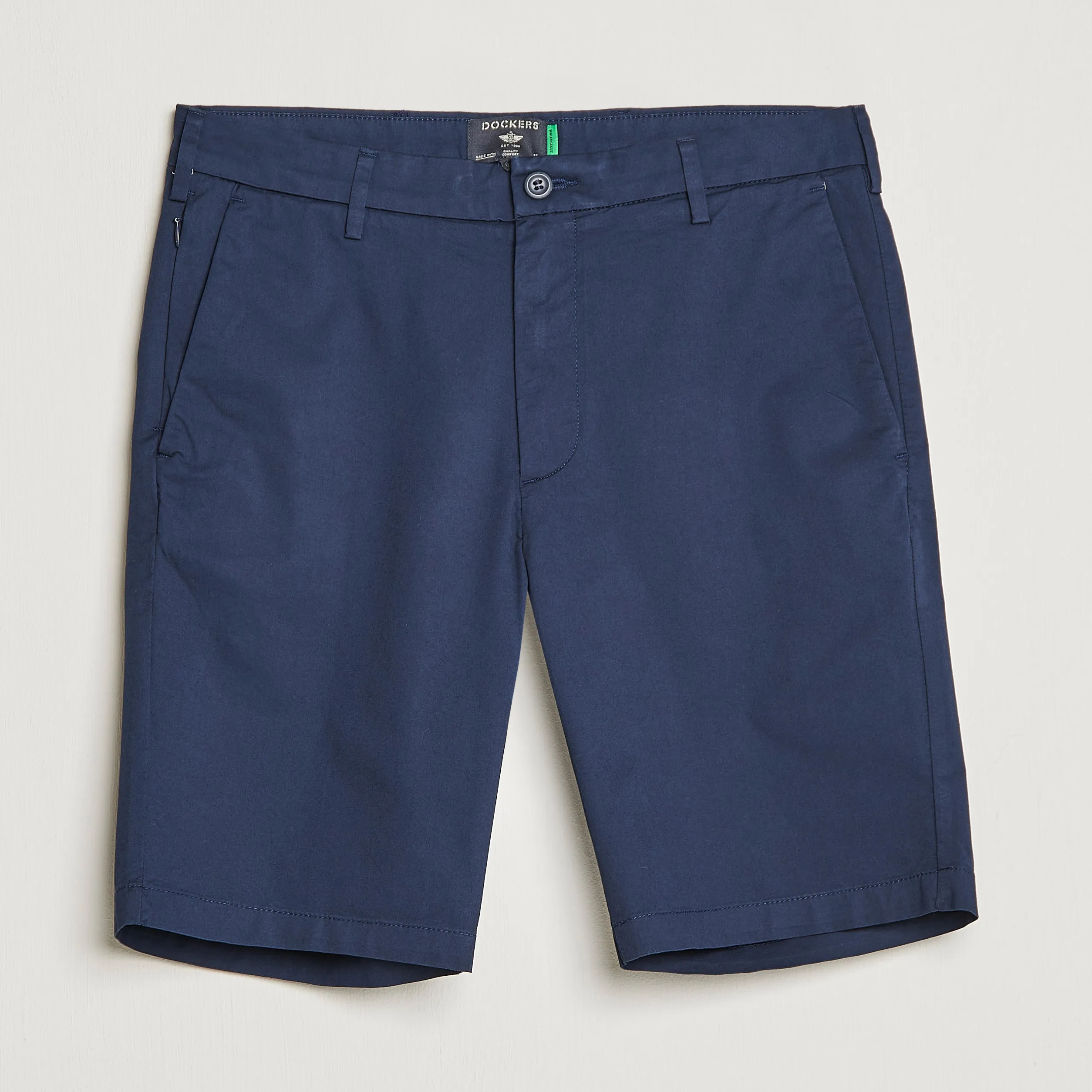 Cotton Stretch Twill Chino Shorts Navy Blazer