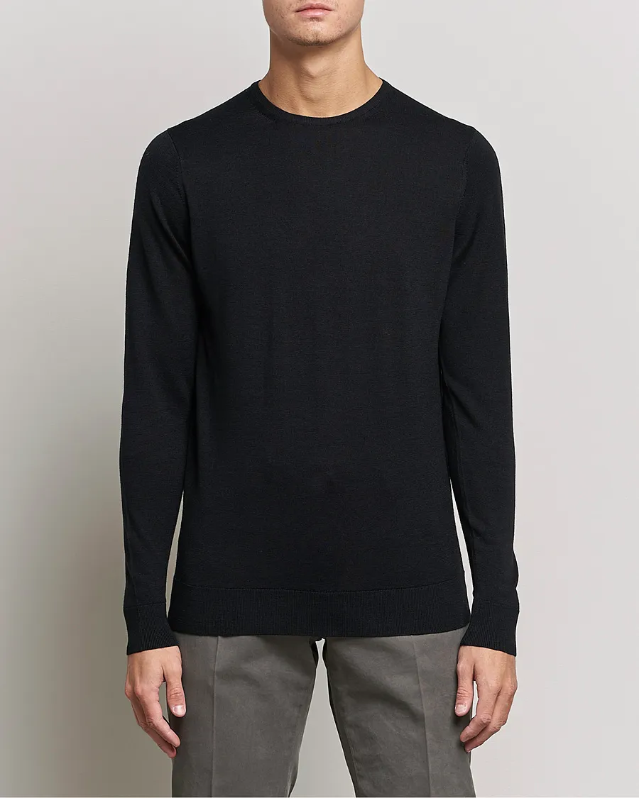Crew Neck Jumper Black
