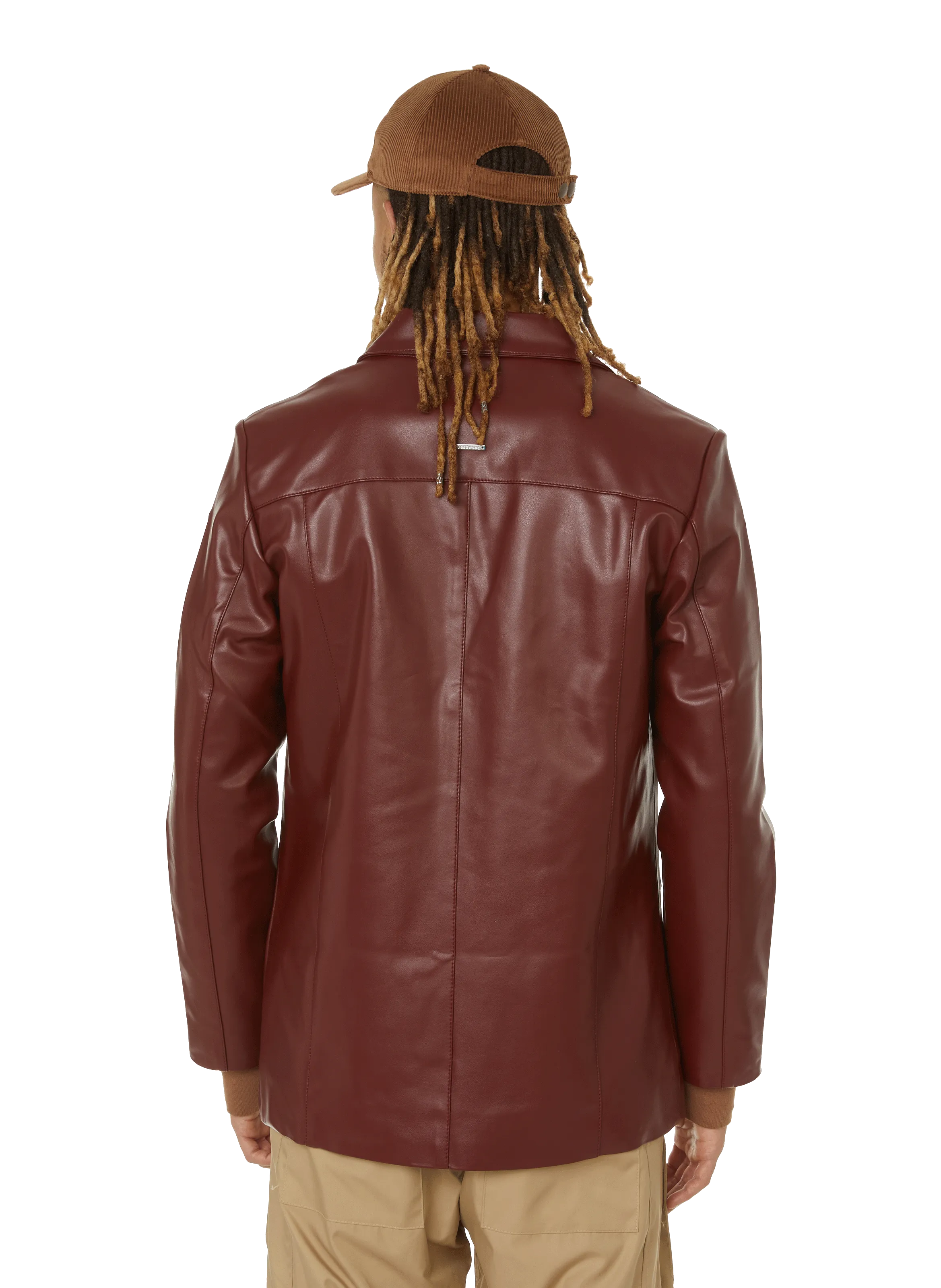 DEADWOOD  Blazer en cuir - Rouge