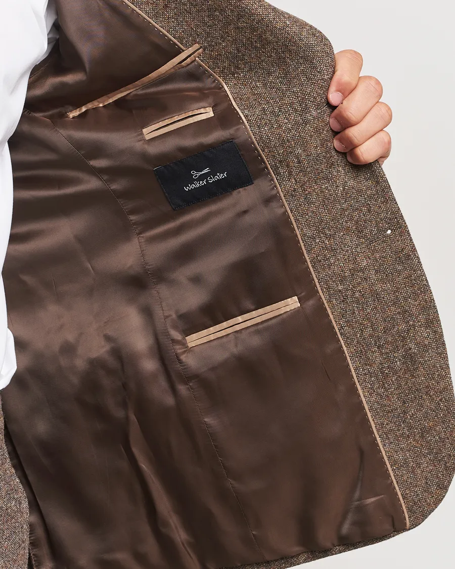 Edward Wool Donegal Blazer Brown