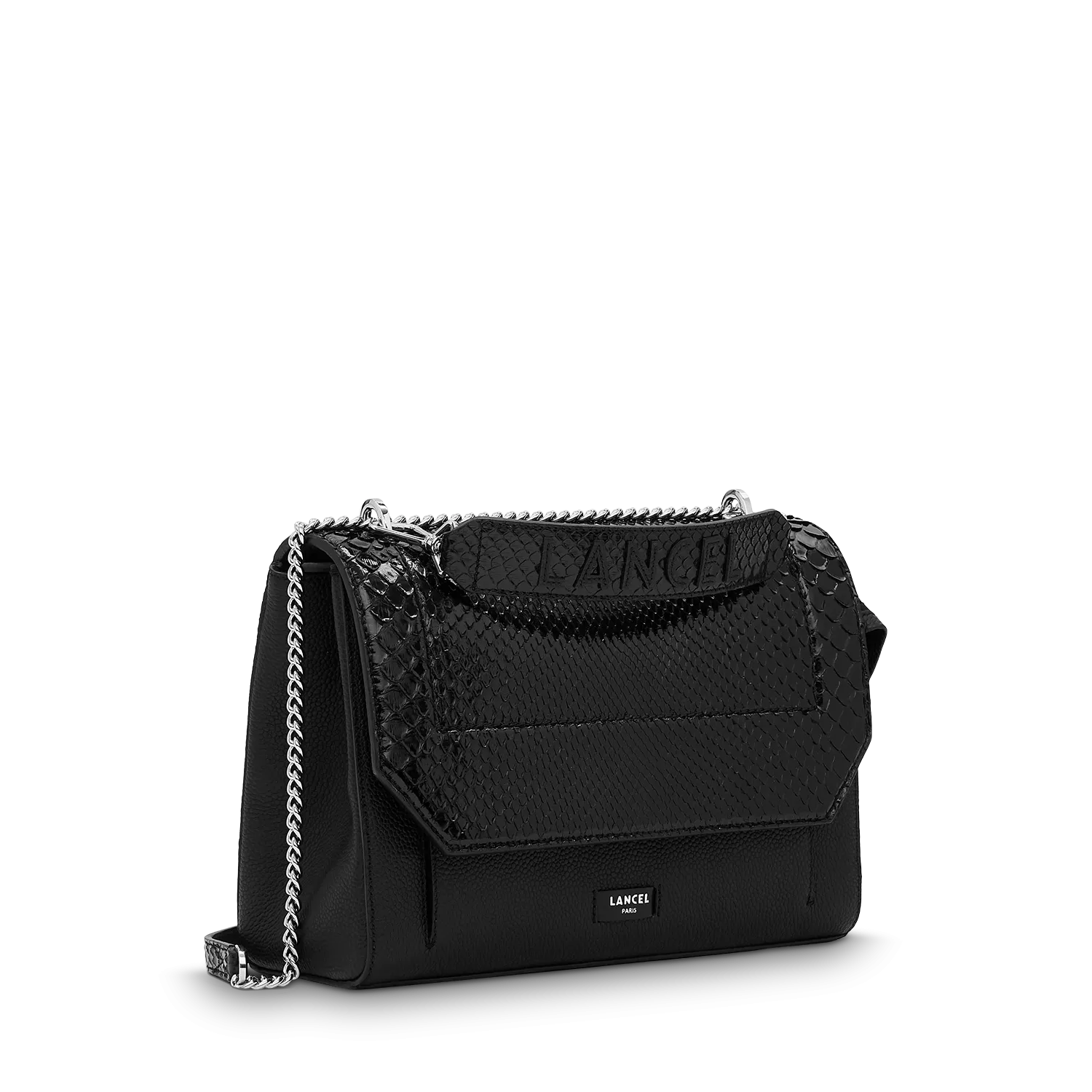 Flap bag with handle