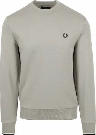 Fred Perry Pull Logo Limestone Gris M7535-R28 commander en l