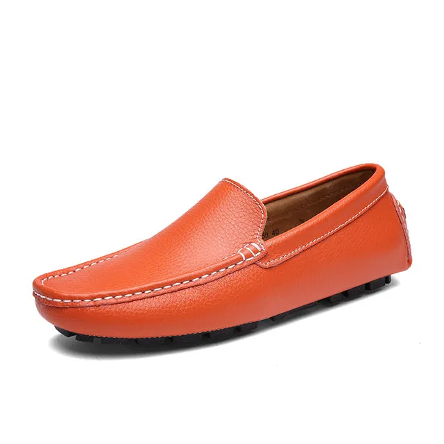 Godasse chaussure mocassins en cuir G-CMH-4