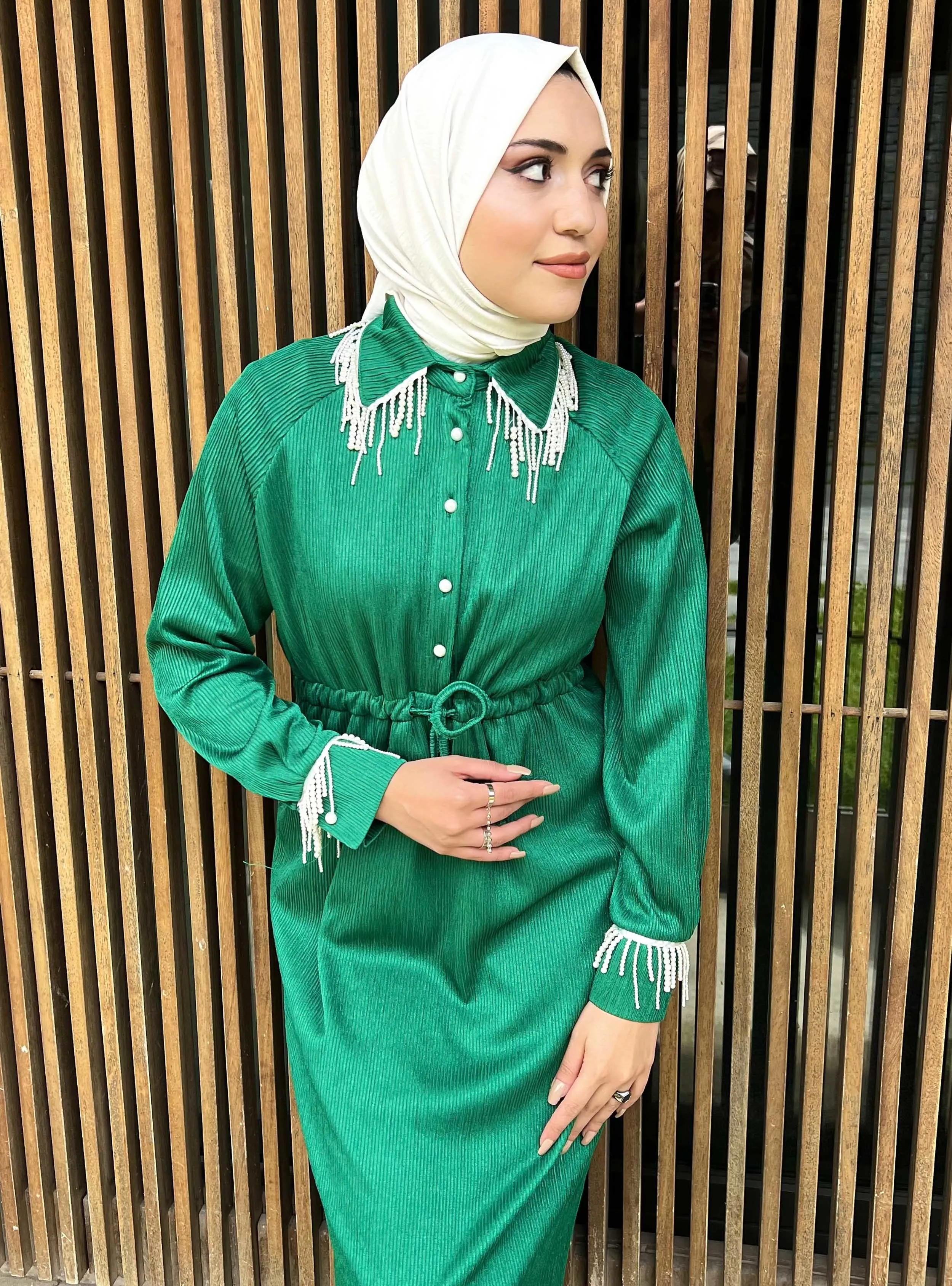 Green - Modest Dress