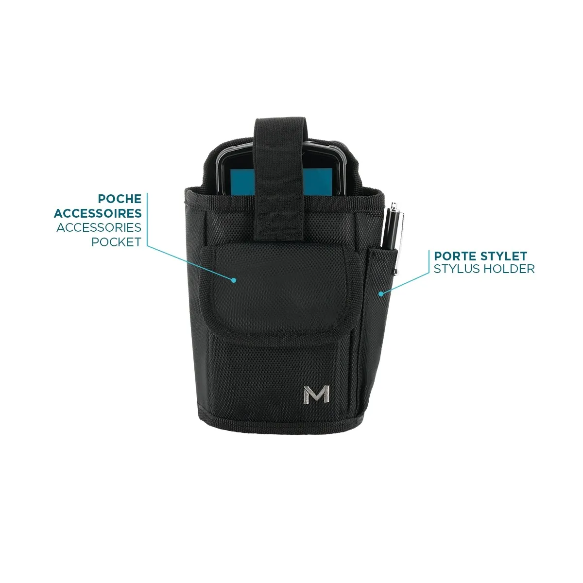 Holster pour terminal de saisie & smartphone - Ceinture - Système mains libres - Taille M