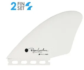 Jeu de Dérives de surf (twin) LOVELACE KEEL - FUTURES COMPATIBLE - WHITE