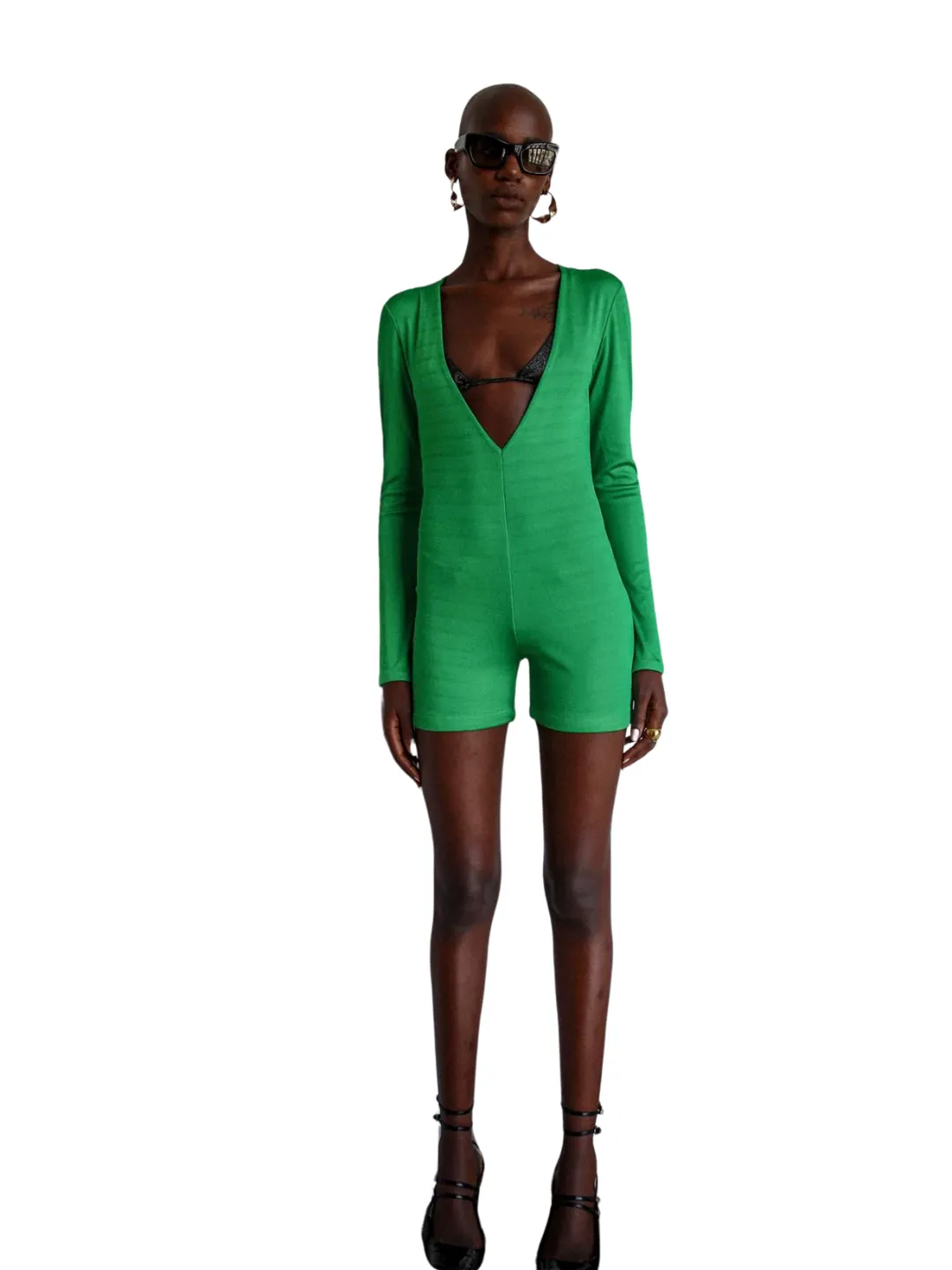 Lama Jouni V-Neck Oensie Jumpsuit Green  