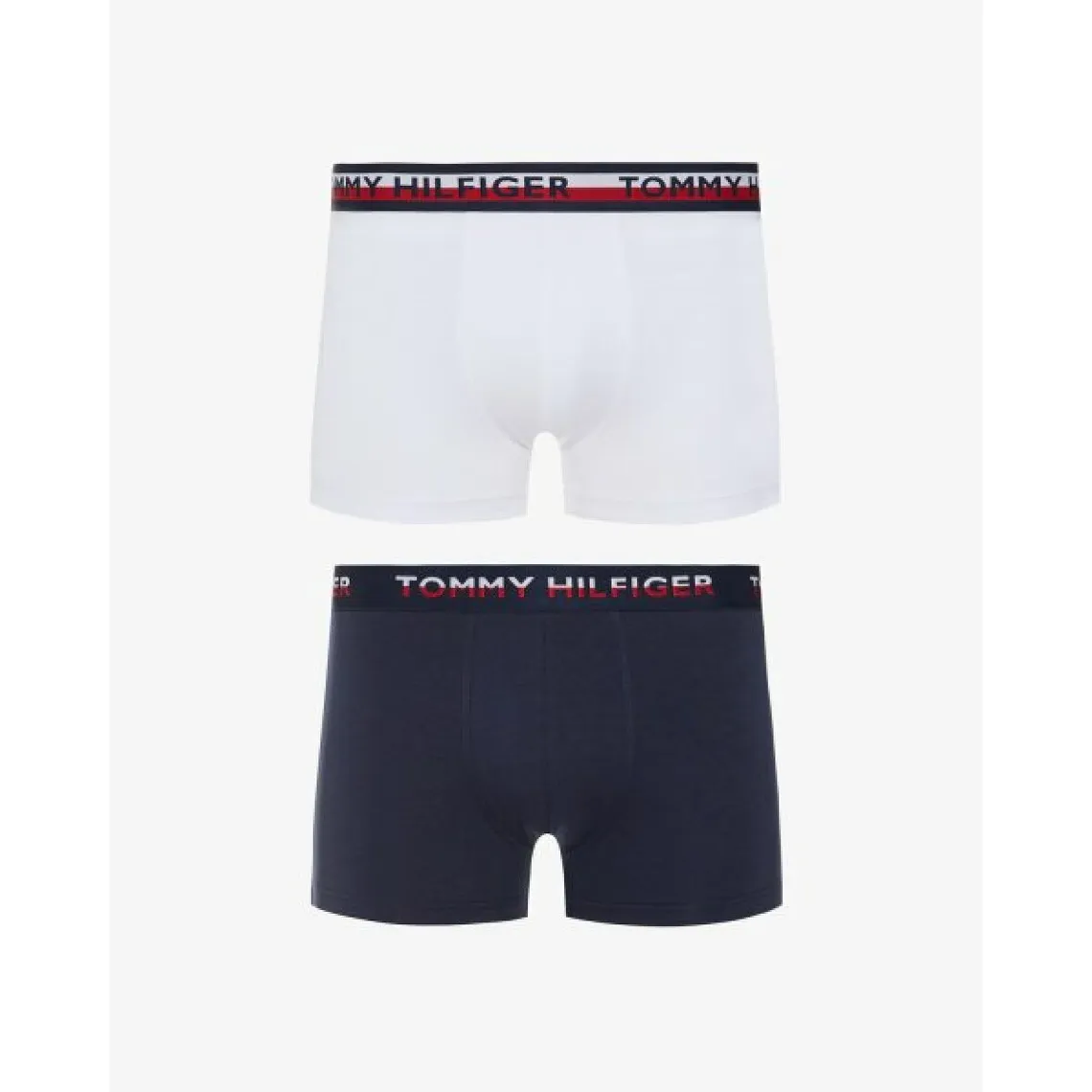 Lot de 2 Boxers Coton - Ceinture Elastique Tommy Bleu Marine / Blanc Tommy Hilfiger Underwear - Boxer & Shorty Homme sur MenCorn