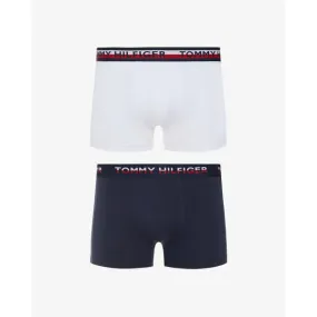 Lot de 2 Boxers Coton - Ceinture Elastique Tommy Bleu Marine / Blanc Tommy Hilfiger Underwear - Boxer & Shorty Homme sur MenCorn