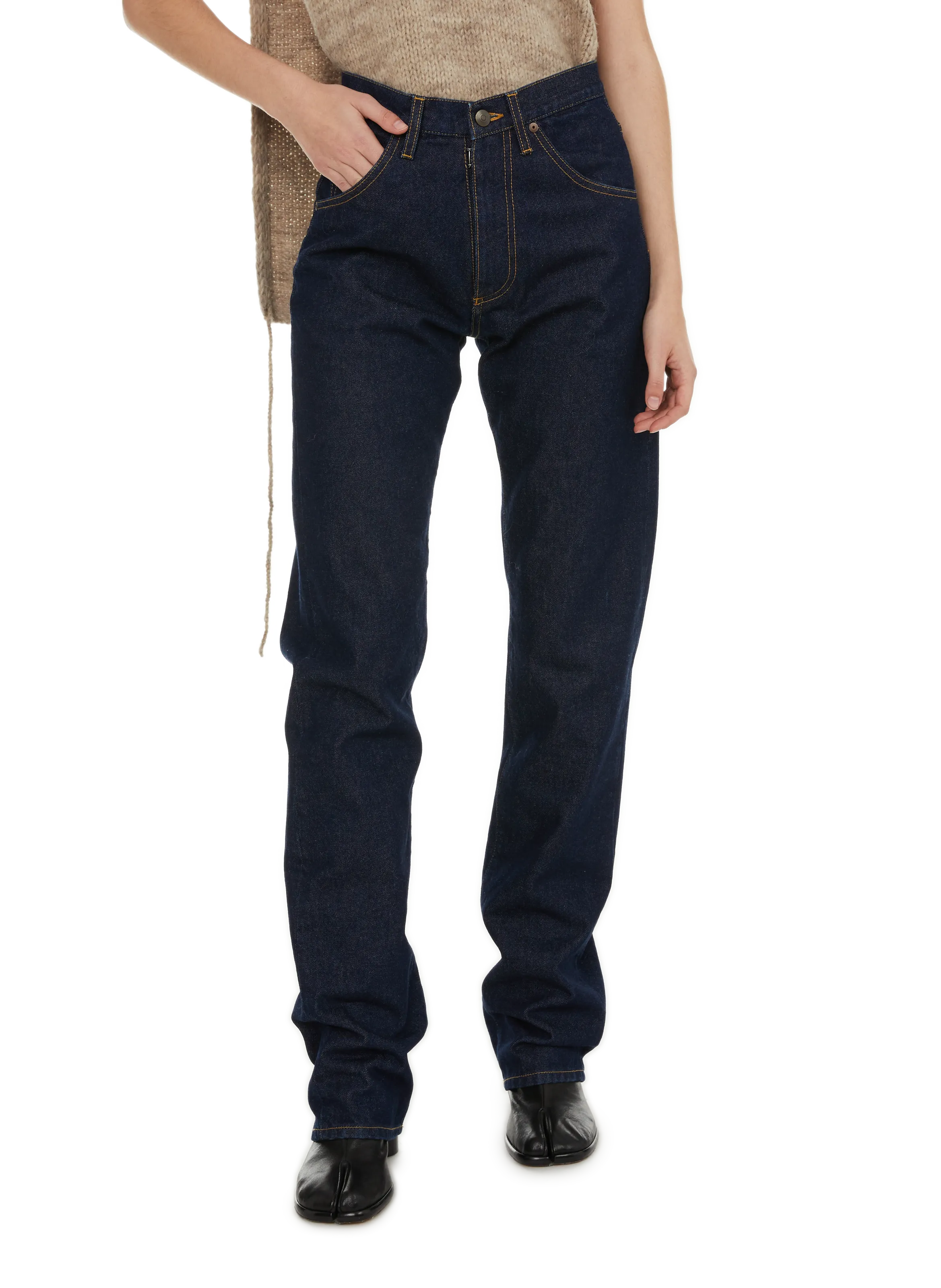 MAISON MARGIELA  Jean droit en coton  - Bleu