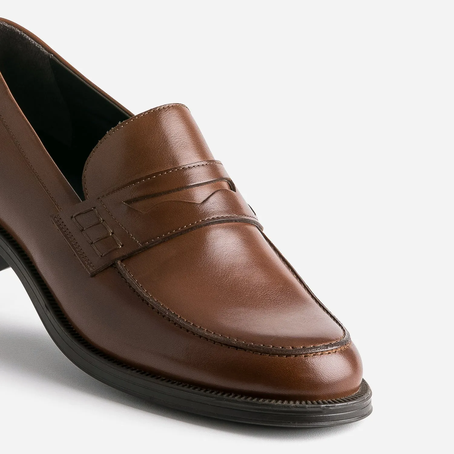 Mocassin marron foncé cuir - Mocassins Homme | ERAM