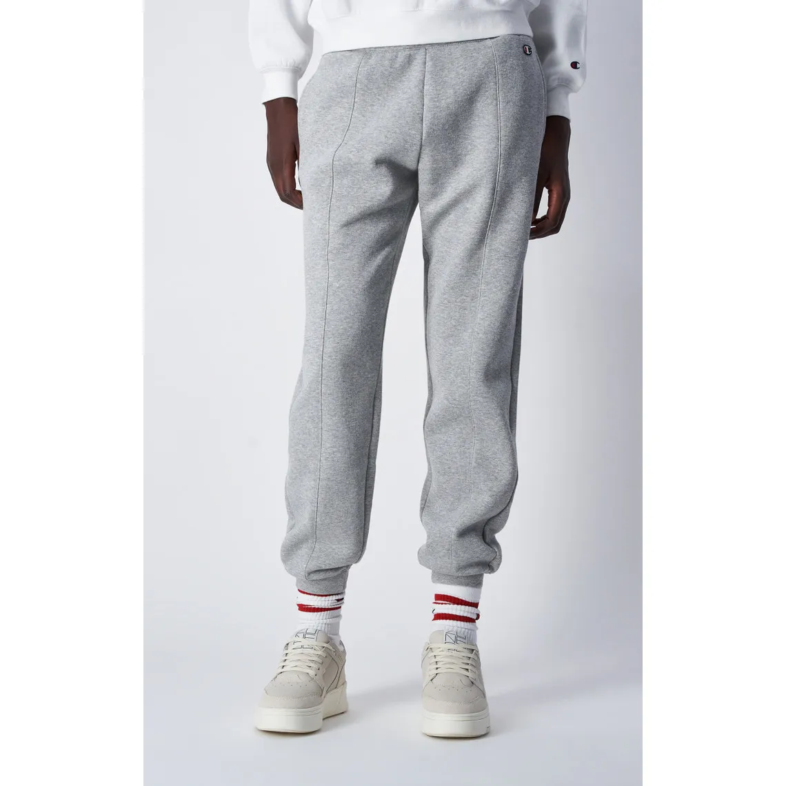 Pantalon jogging côtelé gris | 3 Suisses