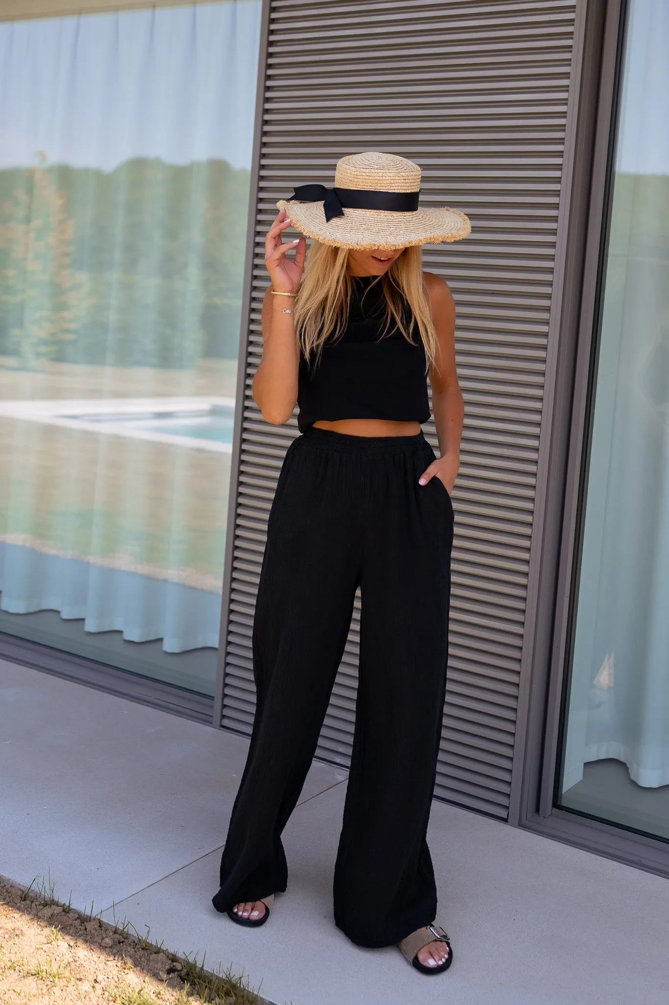 Pantalon Shiva léopard en gaze de coton | Pantalon fluide à motifs | Prêt-à-porter en ligne | Easy Clothes