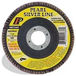 Pearl Abrasive MX7040T Disque à feuillets 7" x 7/8" ( grain 40 )