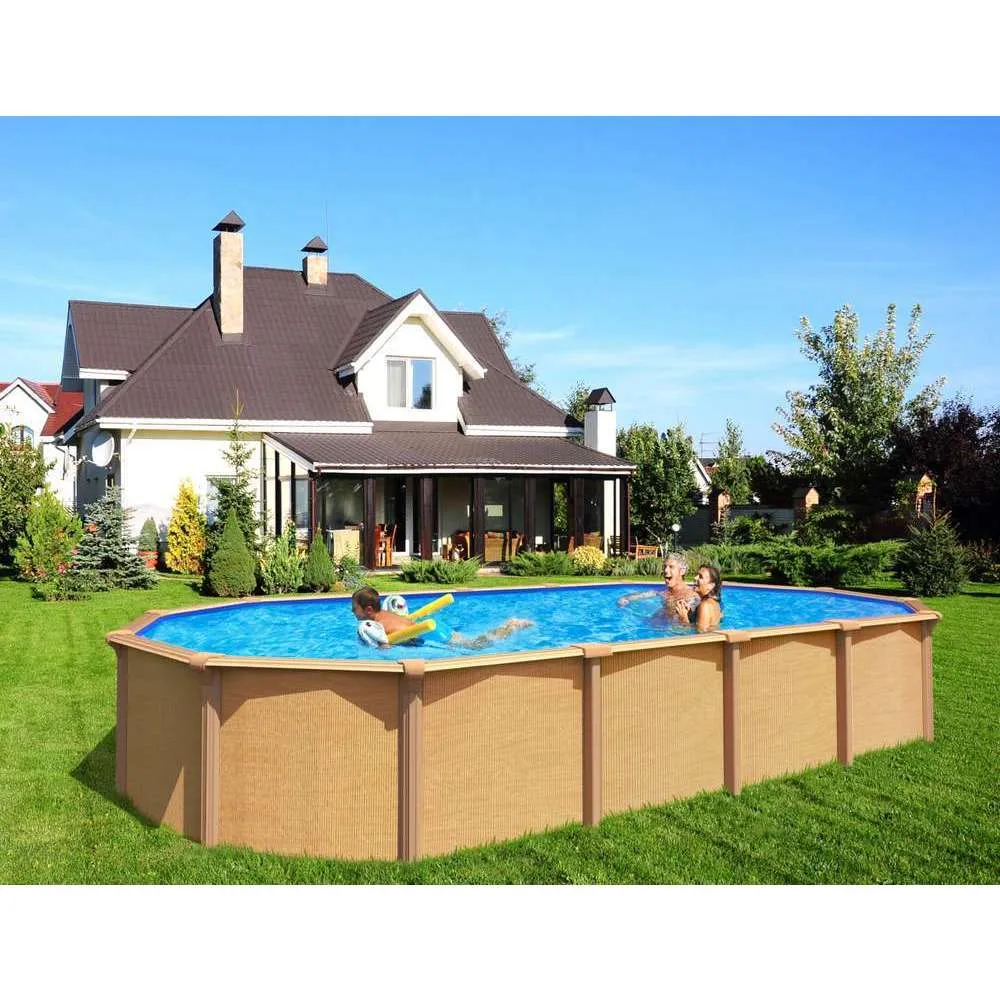 Piscine osmose en métal 520X395cm h132cm