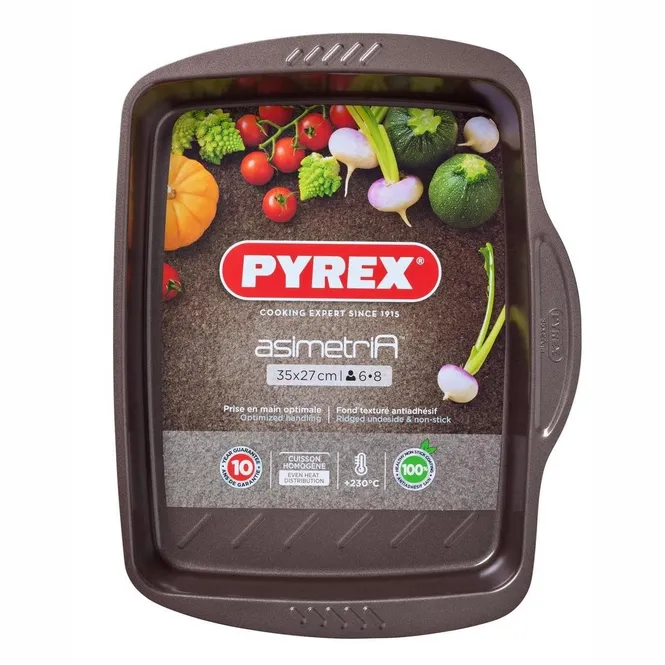 Plat à Four Pyrex Asimetria Rectangle Bruin 4 L