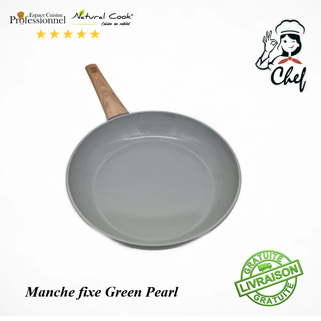 Poêle 30cm manche fixe céramique Espace Cuisine Professionnel