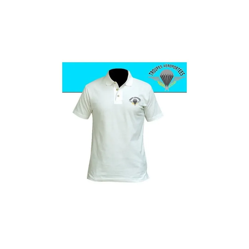 Polo imprimé blanc
