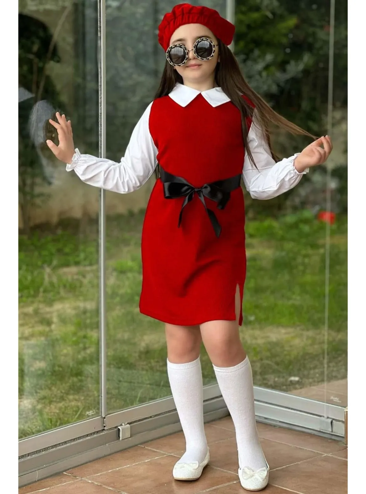 Red - Girls` Dress