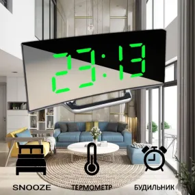 Réveil Intelligent à Grand Écran LED avec Fonction de Recharge 
