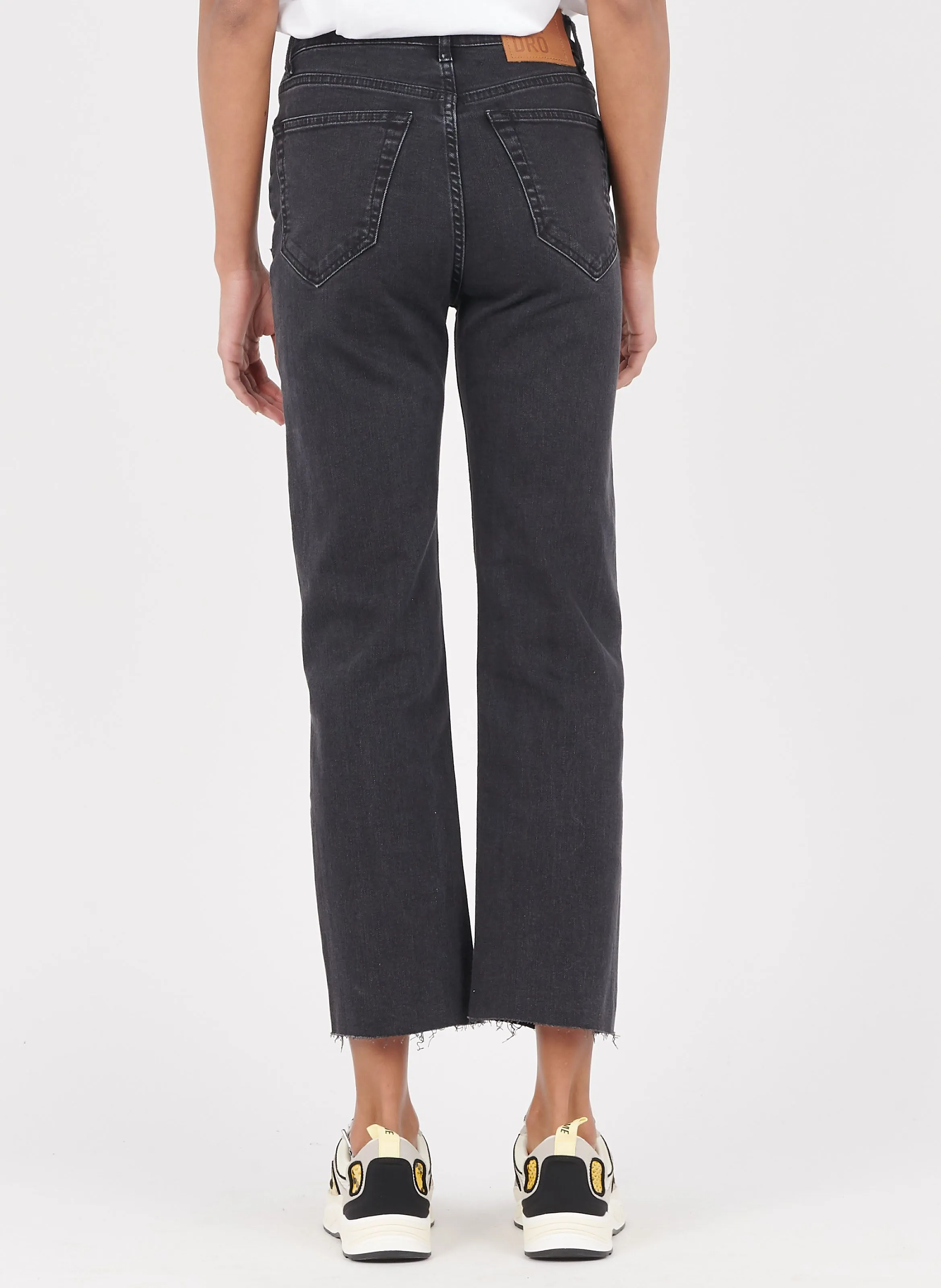 SANDRO  Jean droit taille haute - Noir