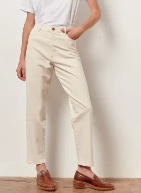 SESSUN  Jean en coton coupe mom peter - Beige
