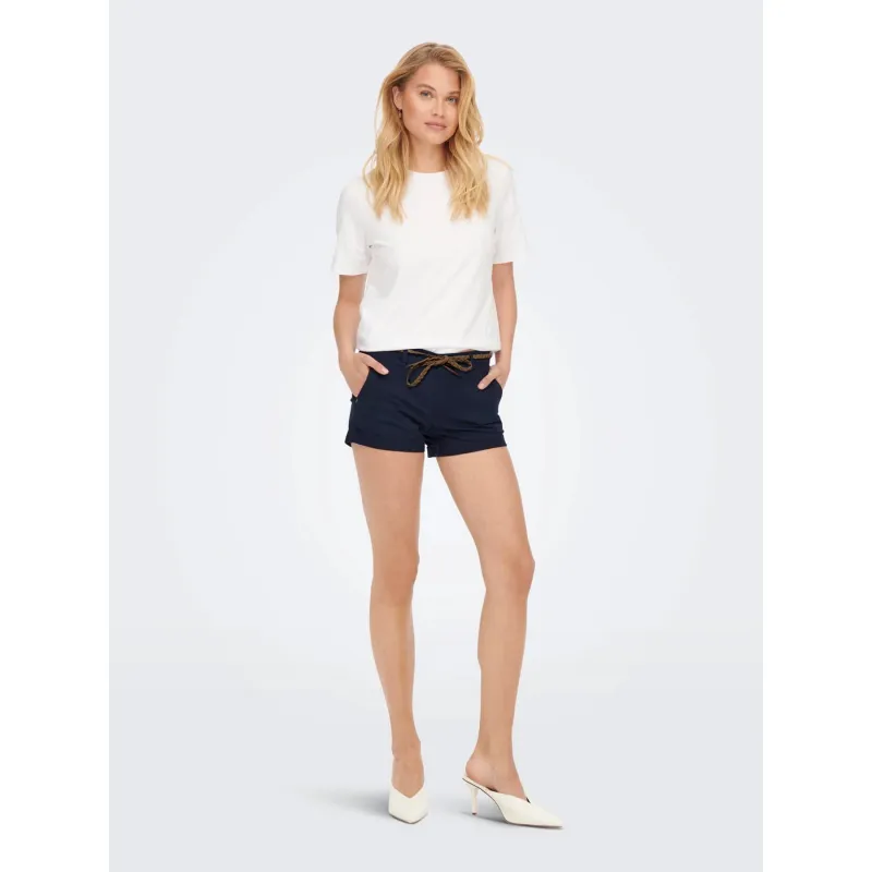Short chino regular evelyn bleu marine femme - Only | wimod
