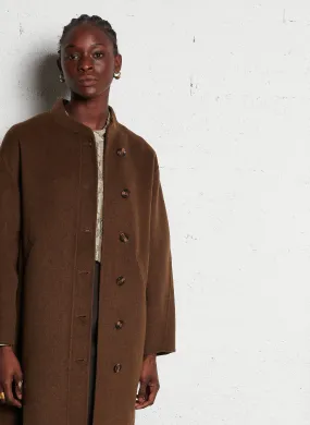 SOEUR  Manteau long en laine mélangée beaulieu - Marron