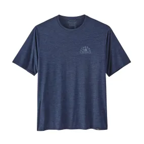 T-Shirt Patagonia Hommes Cap Cool Daily Graphic Shirt Hatch Hour New Navy X-Dye